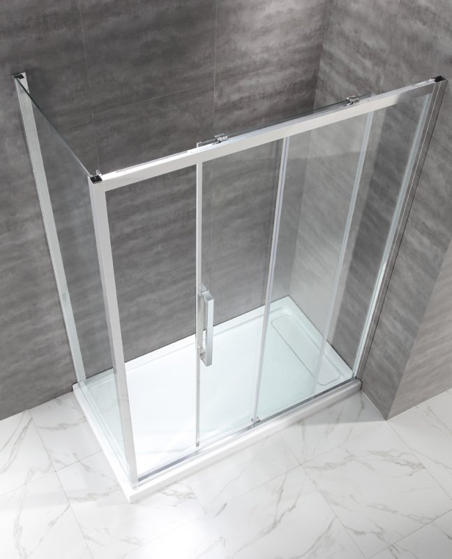 Cezares Lux Soft душевой уголок 150х80 LUX-SOFT-W-AH-1-150/80-C-Cr-IV