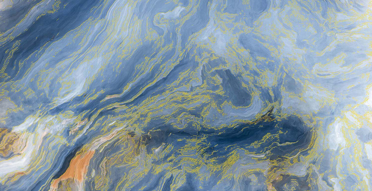 Керамогранит Azario Carlin Aqua Gold 60x120 Carving H18004001G