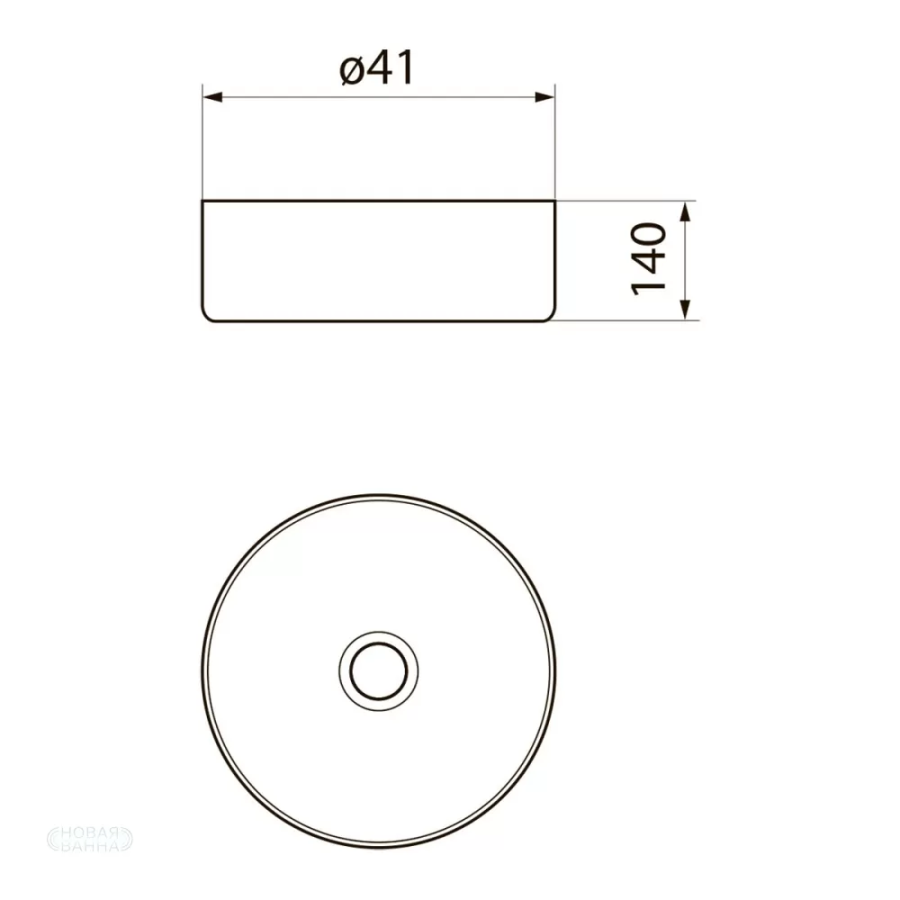 Point Виктория 41 раковина накладная PN43063