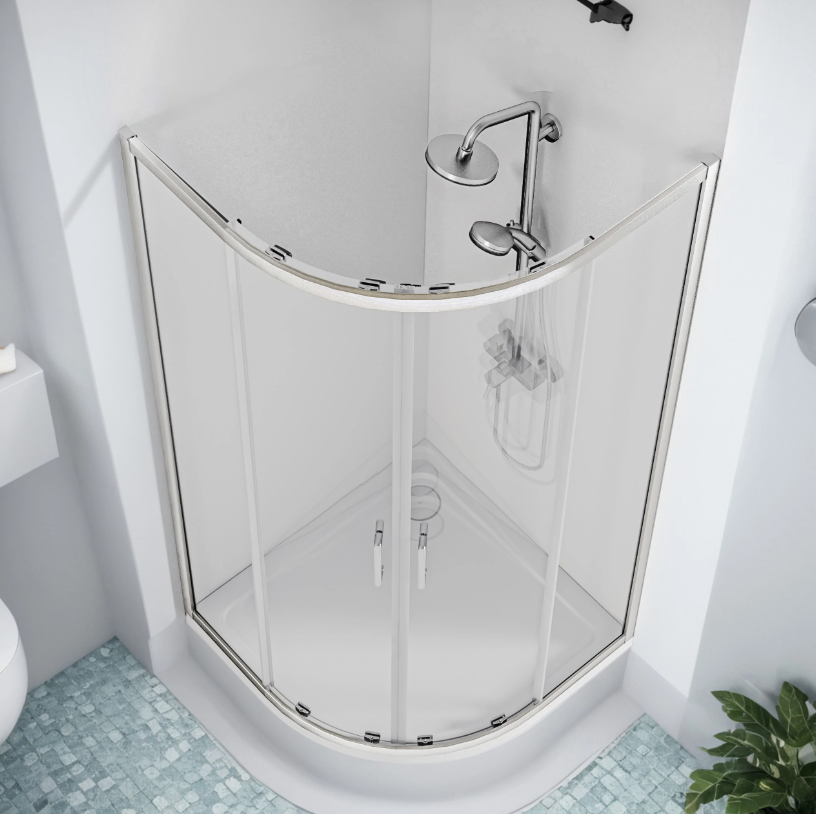 BAS Cube R-80-C-B душевое ограждение 800х800х1900 Хром КУ00001