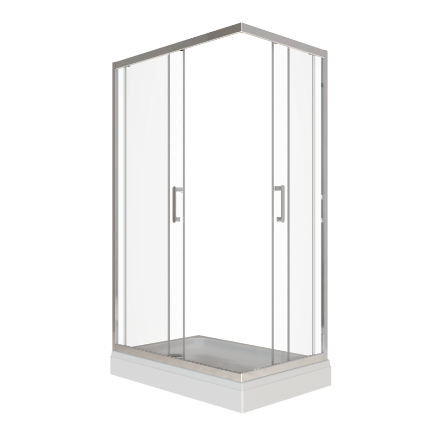 Triton pro Душевое Ограждение Фикс-Хром 120х80 Щ0000077410