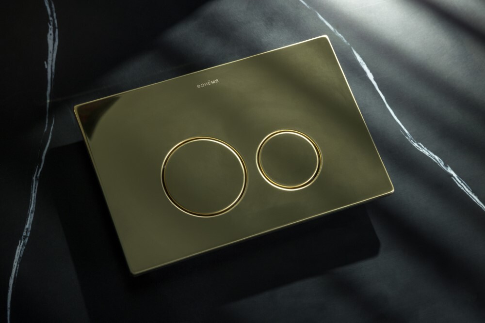 Кнопка для инсталляции Boheme, пластик Gold 668-G