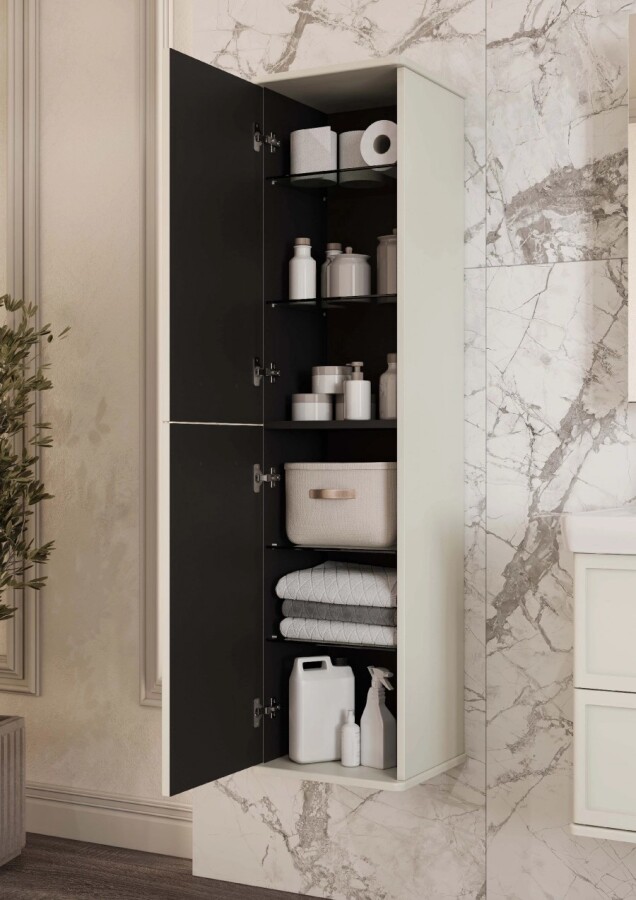 Шкаф - колонна AQUATON Нео-Классика белый камень 1A284603NCTG0