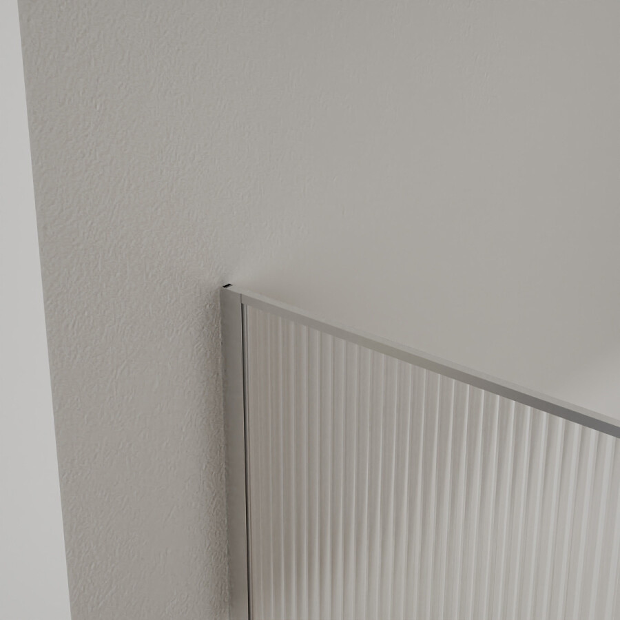 Душевая перегородка Azario Walk-in 1200x1950 в рамке, рифленое стекло, толщина стекла 8 мм, профиль хром AZ-271-120-CH-CRF