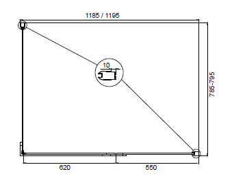 Mirsant Arena Square 1280 душевое ограждение 120*80*200 см УТ000058038