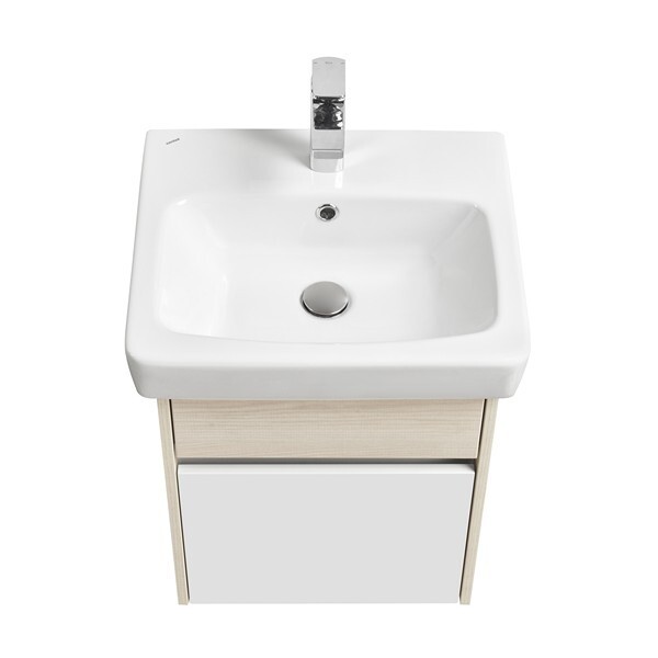 Тумба под раковину AQUATON Верди PRO 50 белый, ясень фабрик 1A195901VDAV0