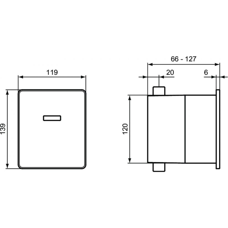 Ideal Standard смывное устройство для писсуара P0114AA