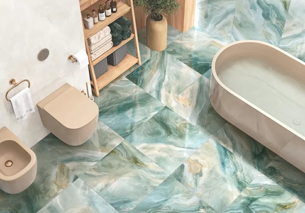 Керамогранит 6060ILN55HG LCM Illusion Flow Суперполированный 600 x 600 x 8 мм.