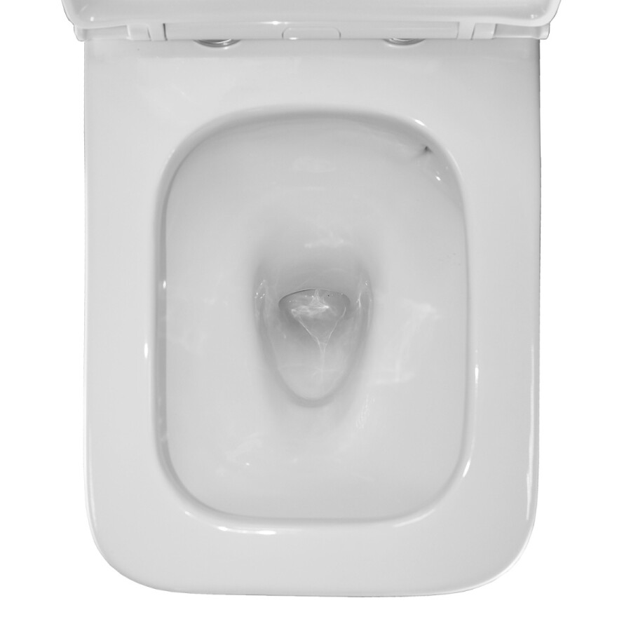 Унитаз-компакт Azario Mari 360х700х805 напольный, безободковый, слив Tornado, в комплекте с быстросъемным сиденьем микролифт AZ-79143T