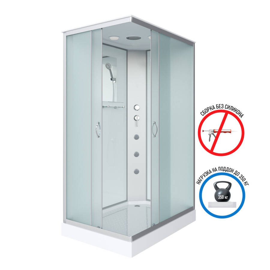 Niagara NG 43085-14QG Душевая кабина 100x80 с гидромассажем 430853QG