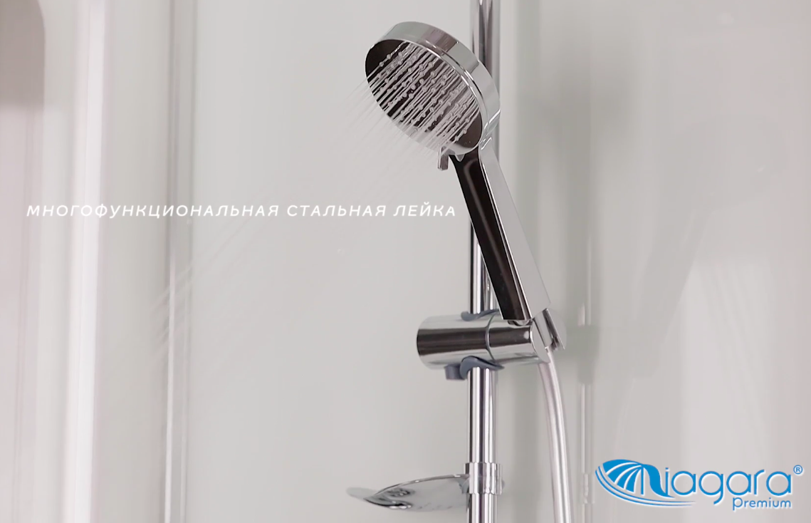 Niagara NG 6912-01GQL Black Душевая кабина 120x80 Левый угол 69120134GQLBLACK