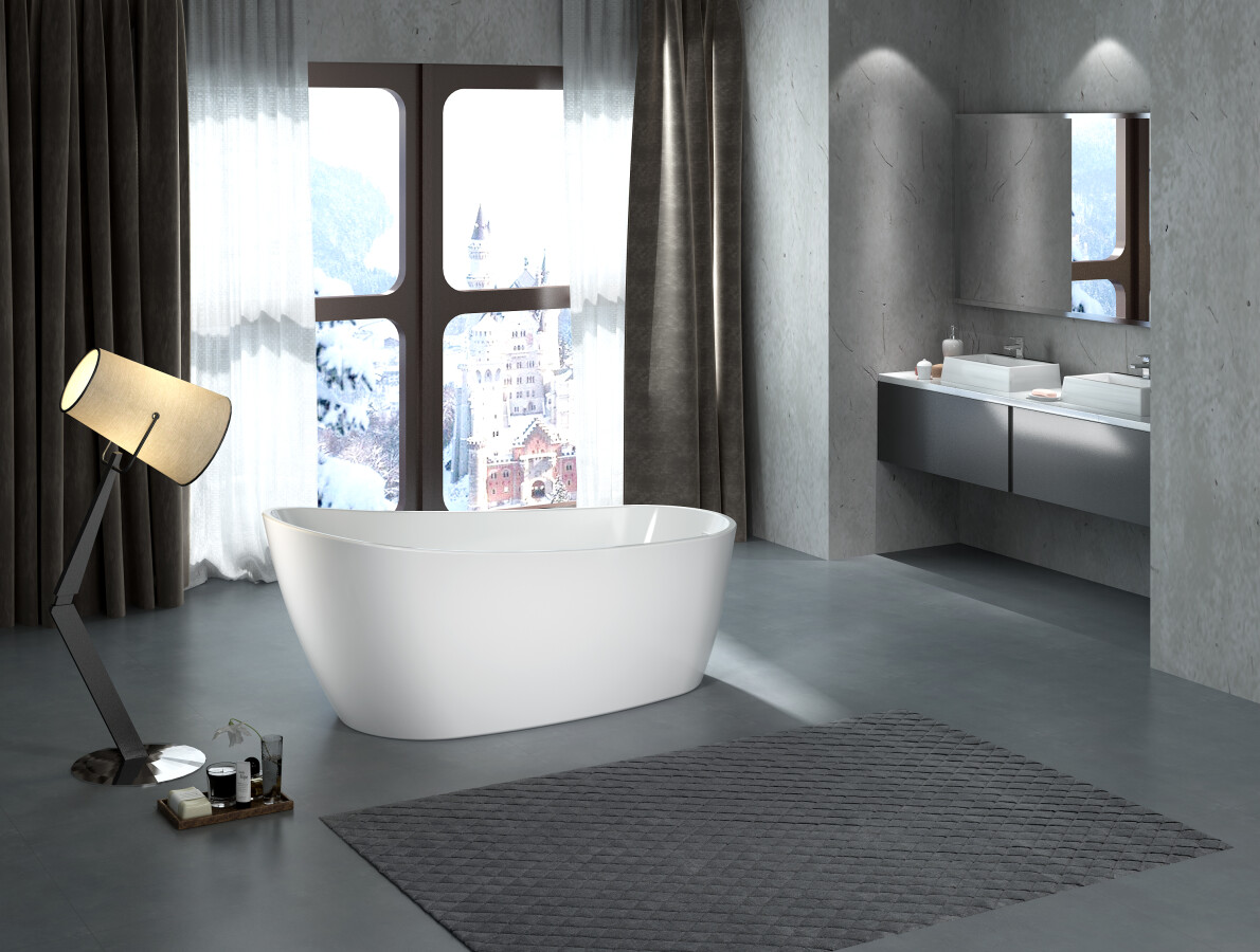 BelBagno BB15 173*77 ванна акриловая овальная