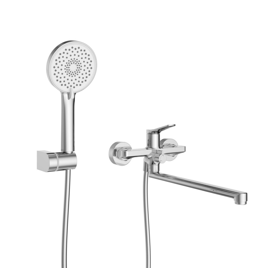 Смеситель BelBagno для ванны и душа UNIQUE-VASM-L-CRM