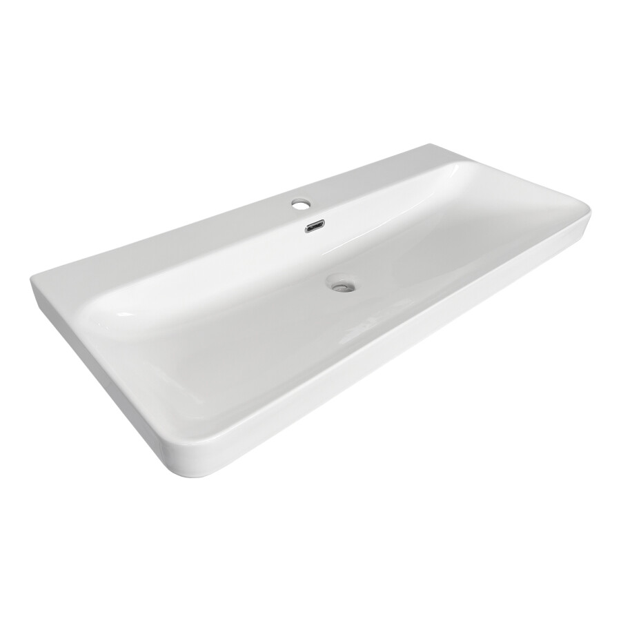 Тумба-умывальник Comforty Мадрид 100М2(Н) серый шёлк с раковиной CF19595BX-100 00-00021783