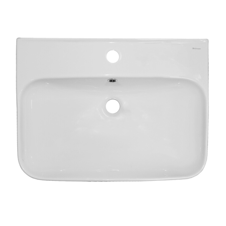 Комплект Тумба Loranto Mari 600х420х490 подвесная, с раковиной Сканди 60, белый CS00092983