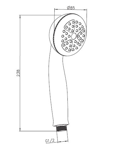 Ручной душ Imprese W085R1 85 мм