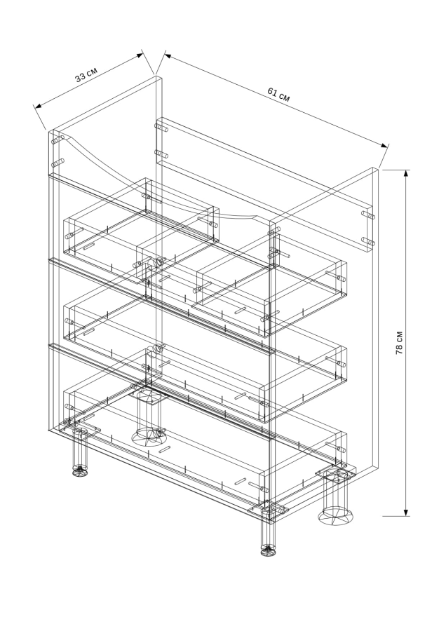 EvaGold Arcada тумба 65 см с раковиной Стелла 65 EG010168
