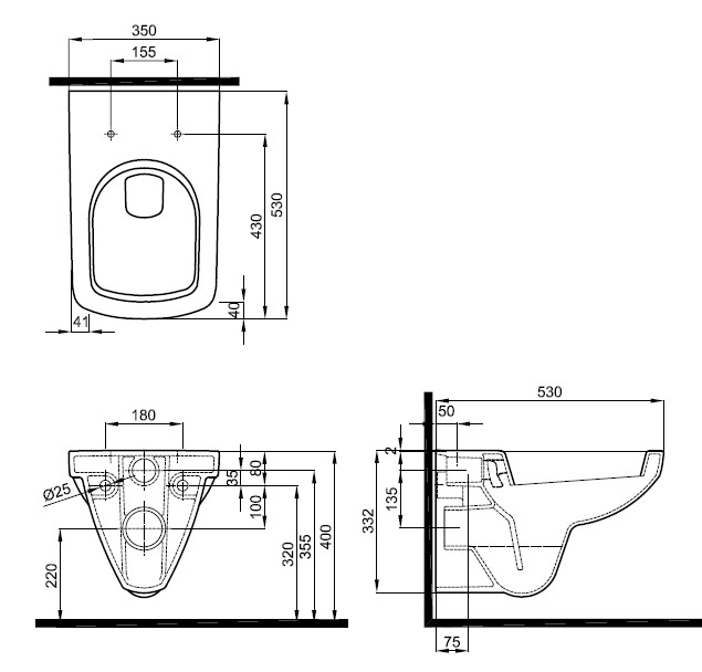 Ifo Special Rimfree RP731100200 унитаз подвесной