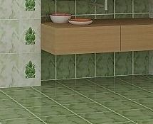 Газкерамика Тибет 30х30см плитка напольная зеленая глянцевая