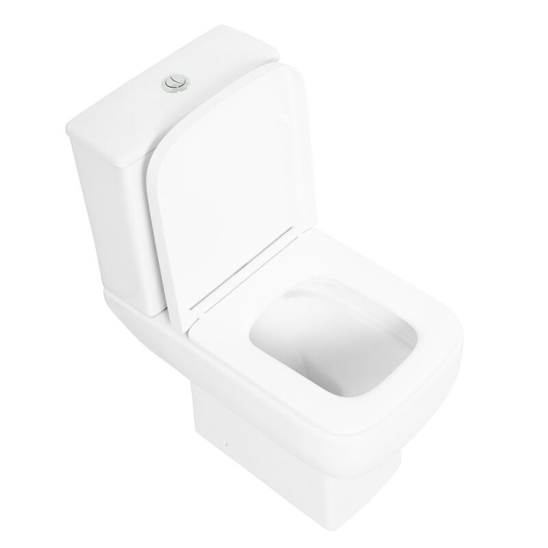 BelBagno Aurora унитаз-компакт с сиденьем белый BB8604CPR/SC