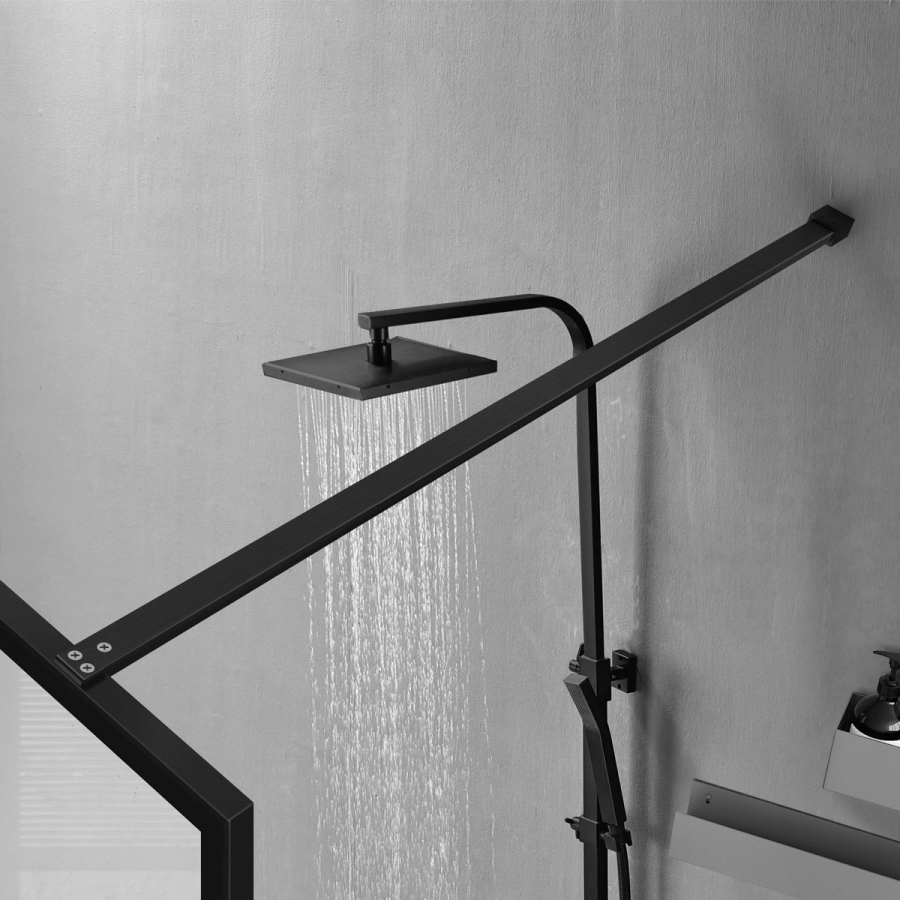 Vincea Walk-In душевая перегородка 80 см черная VSW-1HC800CFB