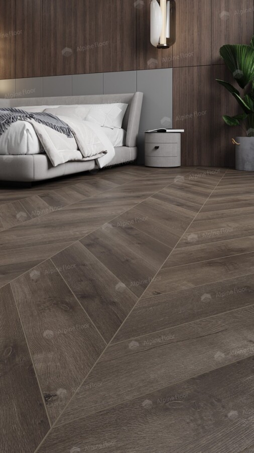 Alpine Floor Chevron LVT Кварцвиниловая плитка Дуб Антарес ECO 20-9A 555х127х2.5 mm