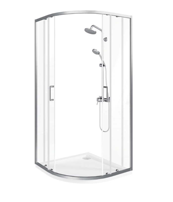 BAS Lite R-80-C-CH душевое ограждение 800х800х1900 Хром ЛТ00001