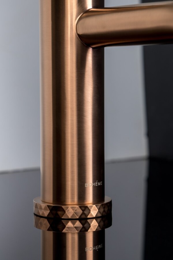 Смеситель для раковины Boheme Stick ручка Diamond Brushed Bronze 121-BRB