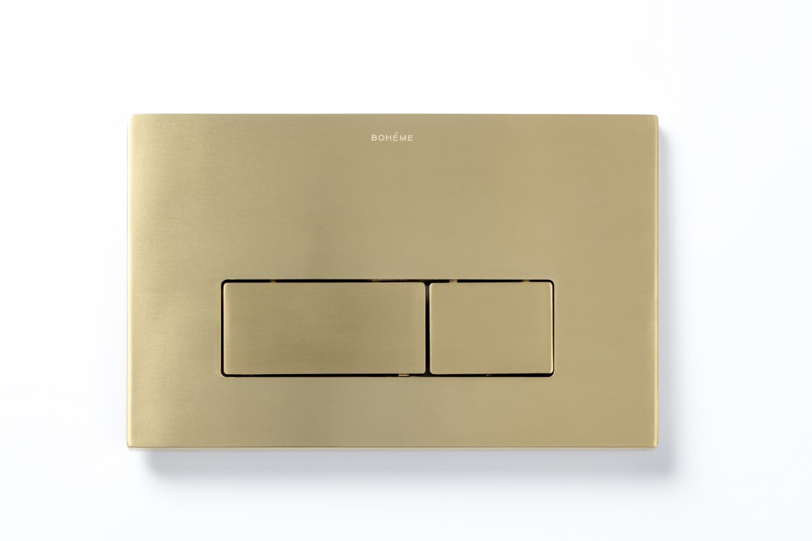 Кнопка для инсталляции Boheme, нержавеющая сталь Matt Gold 669-MG