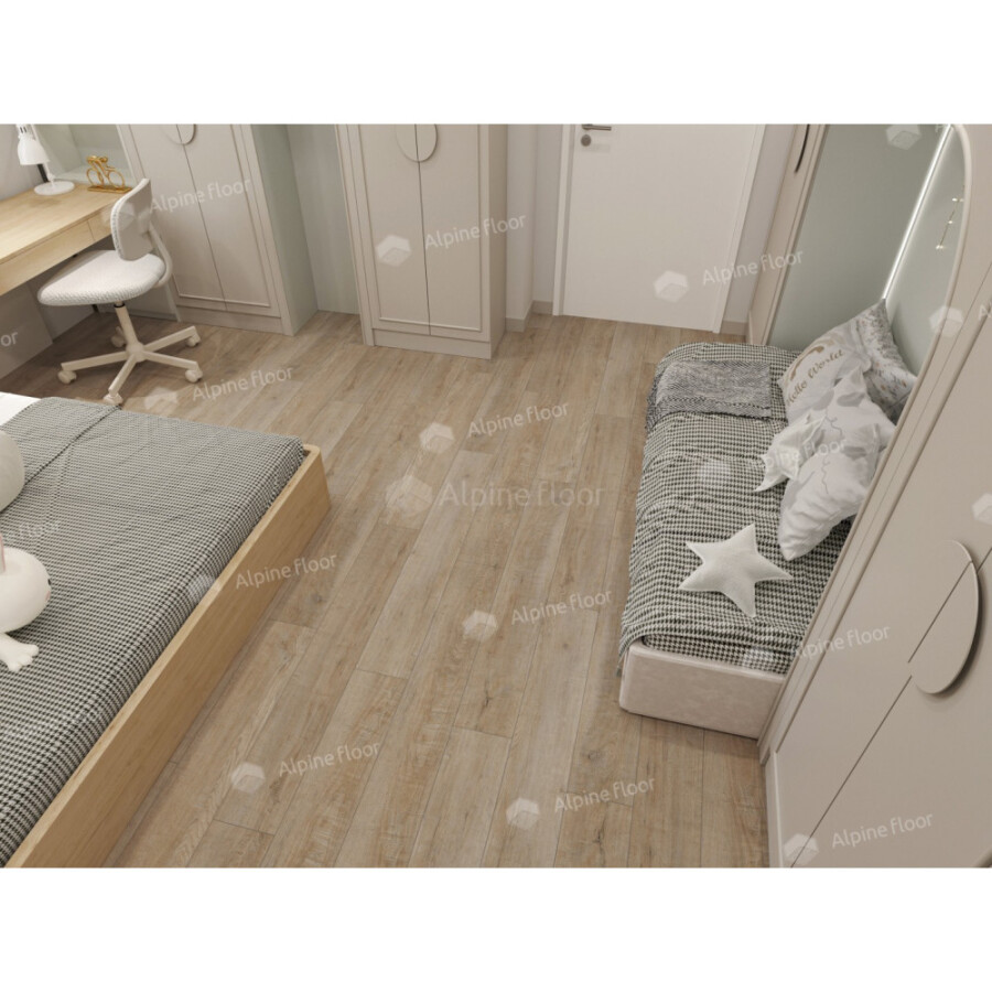 Alpine Floor Easy Line Кварцвиниловая плитка LVT Дуб Амбер ECO 3-39 PB 1219.2 х 184.15 х 3 mm