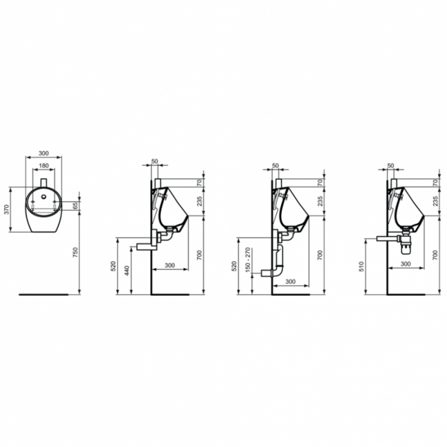 Ideal Standard Sphero писсуар E189301