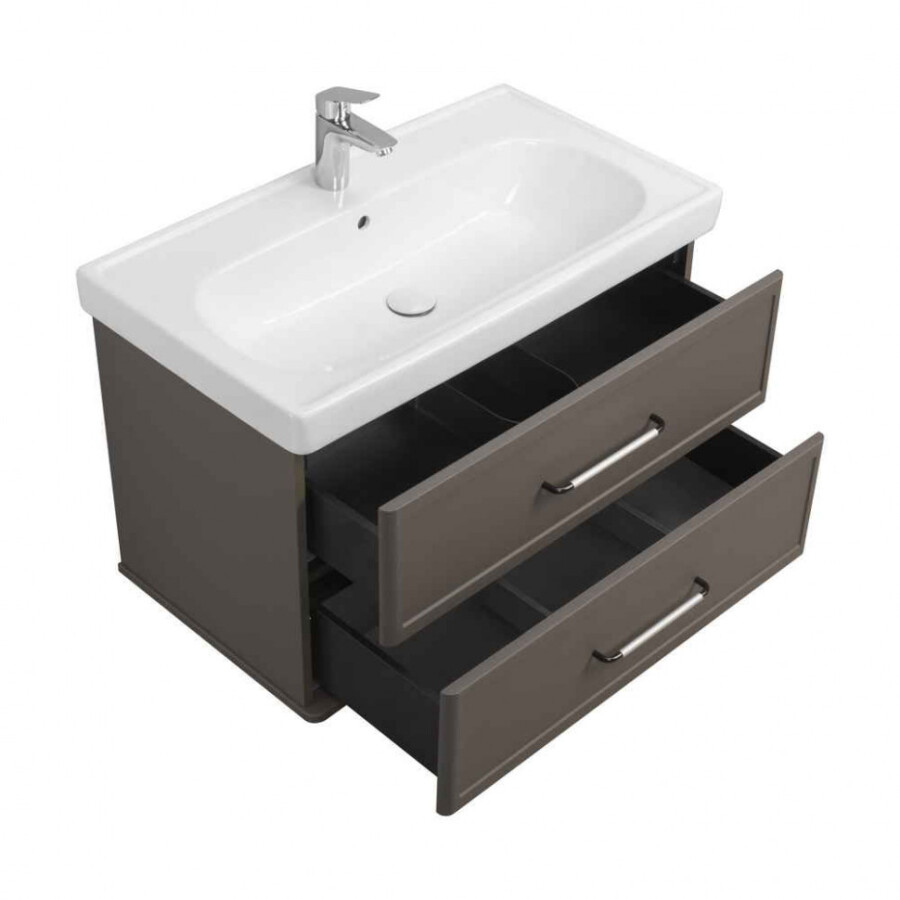 Тумба под раковину AQUATON Нео-Классика 65 2 ящика, мускат 1A290101NCR30