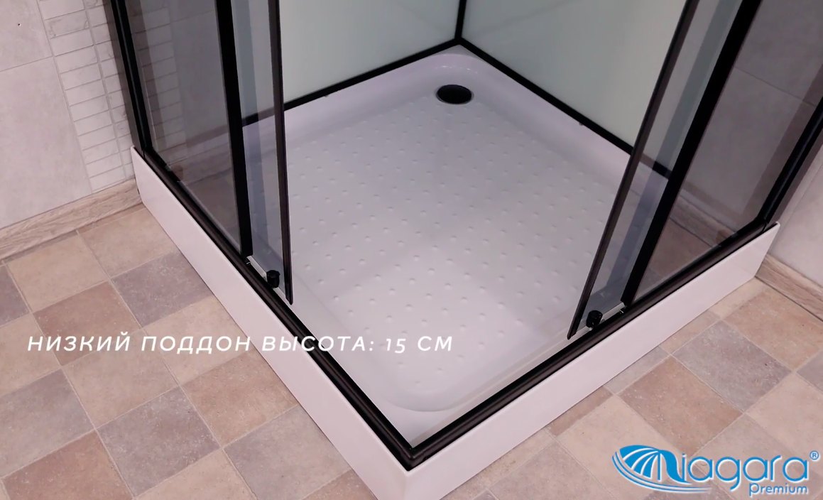 Niagara NG 6901-01GQ Душевая кабина 90x90 квадратная 69010134GQBLACK