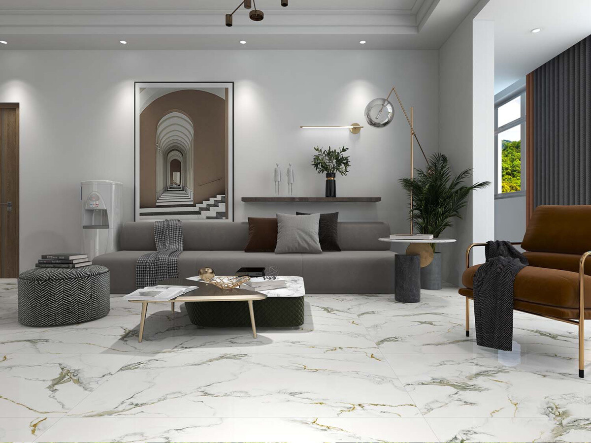 Керамогранит Azario Calacatta Gold 60x120 Carving H18004002G