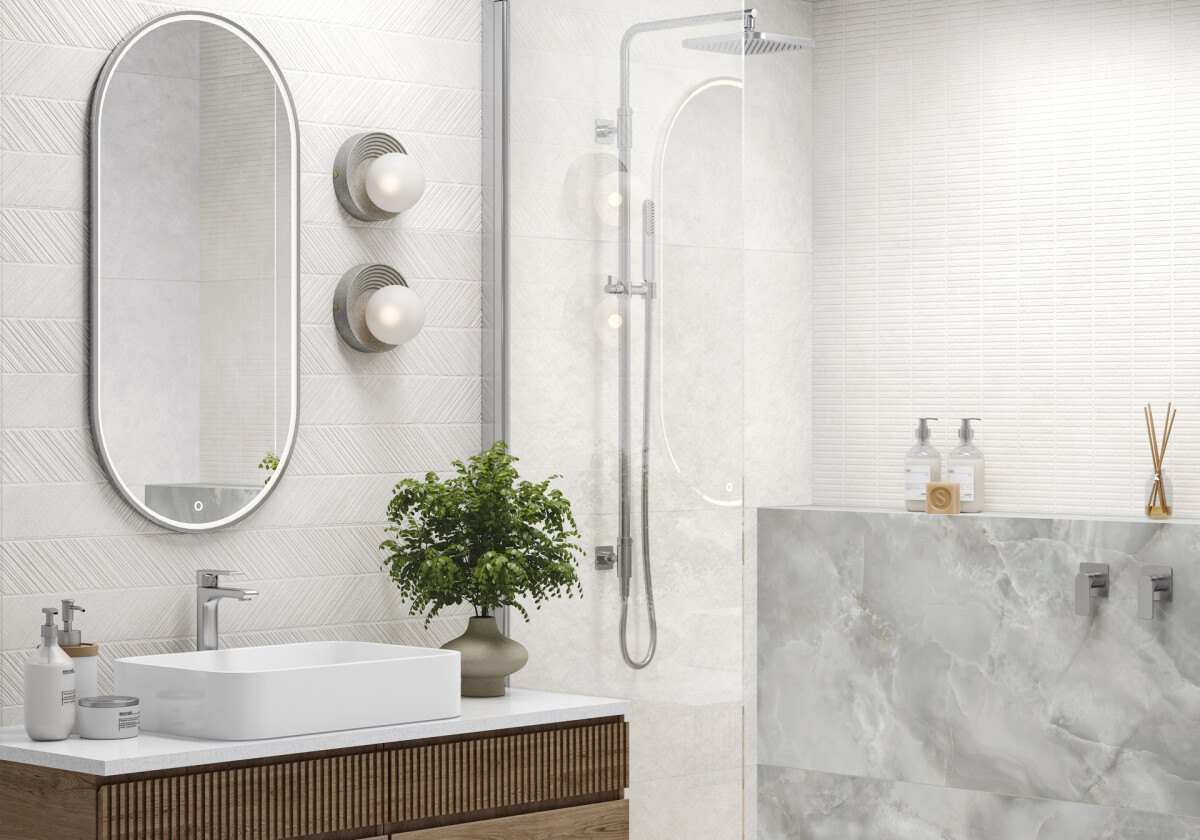 Artkera Group LCM Невел Чип белый / Nevel White Chip Керамогранит 600 x 1200 x 7,5 60120NEV01M