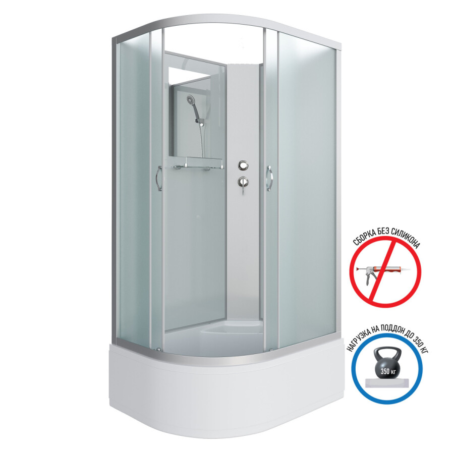 Niagara NG 2310-14RBK Душевая кабина 120x80 Без крыши - Правосторонняя 23101424RBK