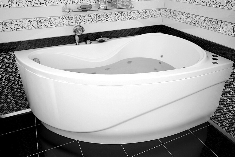 Aquanet Maldiva 150*90 ванна акриловая асимметричная R