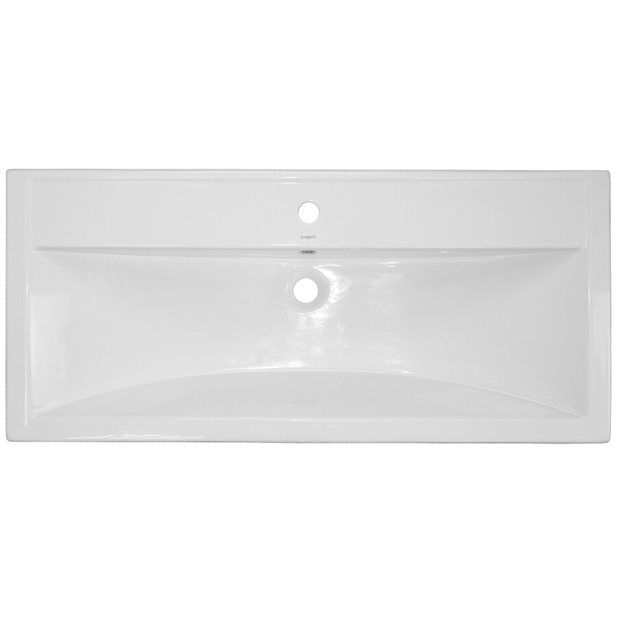 Комплект Тумба Azario KANTRI 100/2Н 1005х455х870 напольная, с раковиной Фостер 100, белый глянец CS00097259