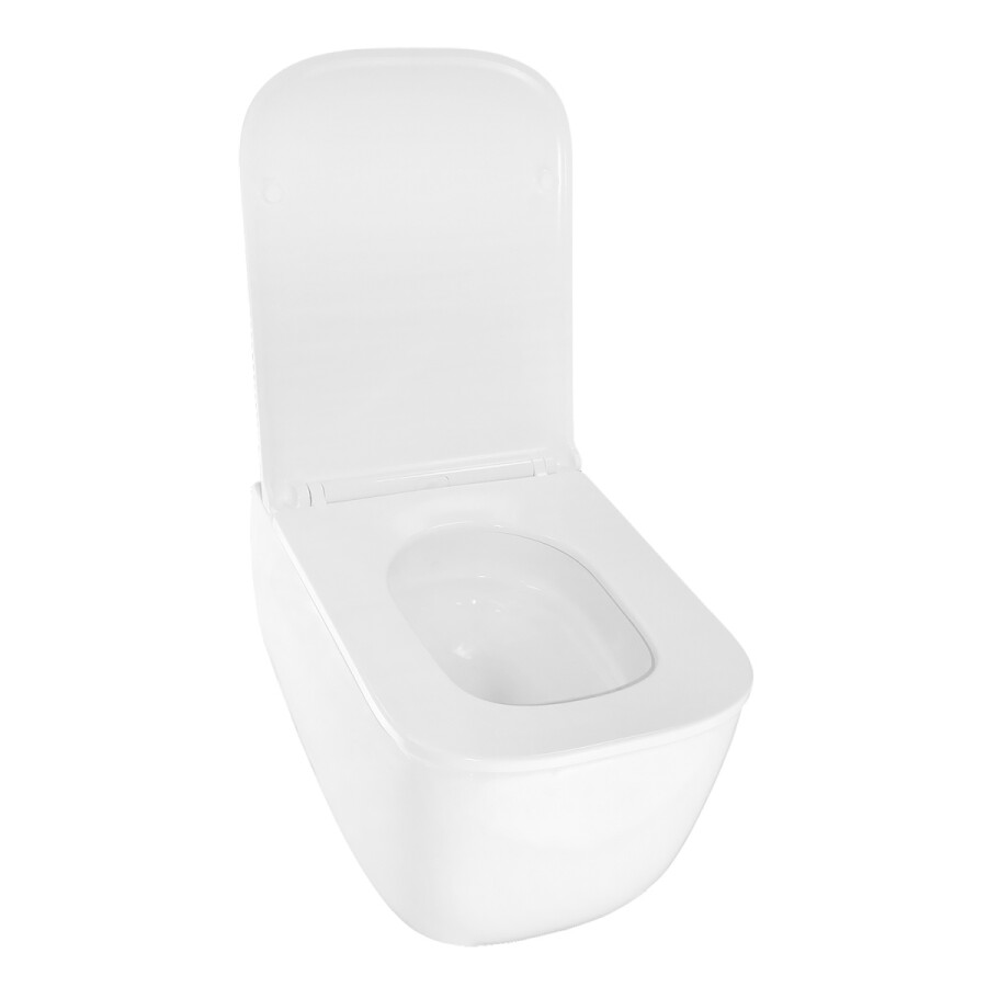 Унитаз подвесной Azario FOTE 340х480х350 безободковый, слив "Скрытое Торнадо", с быстросъемным сиденьем микролифт AZ-116-UQ3