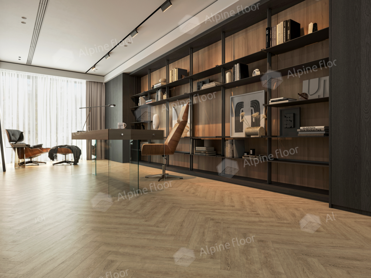 Ламинат Alpine Floor Herringbone LF102-7A Дуб Прованс 606 х 101 х 8 mm