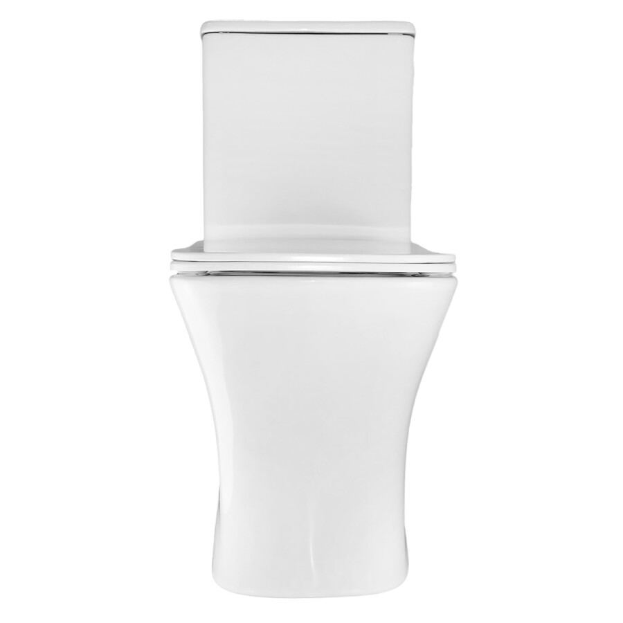 Унитаз-компакт Azario Kashmir 340х650х770 напольный, безободковый, в комплекте с быстросъемным сиденьем микролифт AZ-9143S