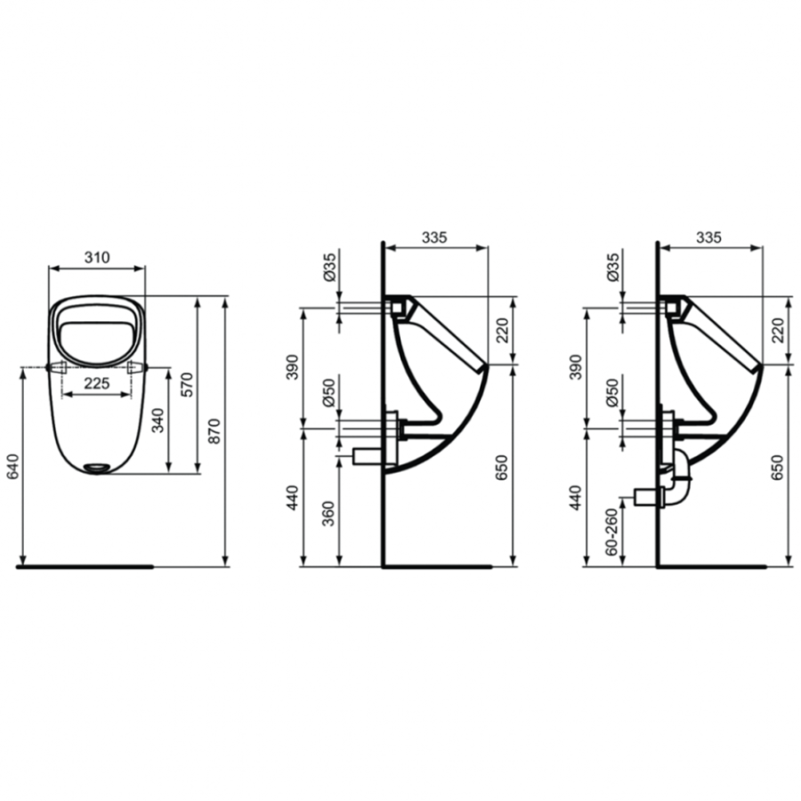 Ideal Standard Connect писсуар E567101
