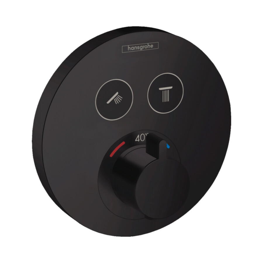 Hansgrohe Raindance S Душевая система 240 1 jet PowderRain с функцией ShowerSelect S черный матовый 27959670