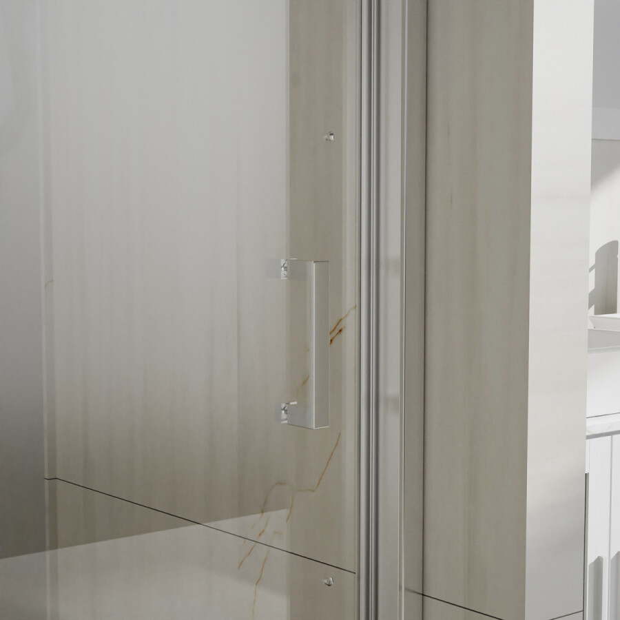 Душевая дверь Azario BERN 1700х1950, прозрачное стекло 6 мм, профиль брашированное золото AZ-733-170-BGL-CL