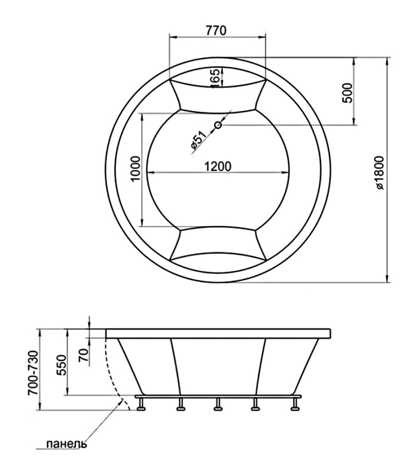 Aima Design Omega каркас для ванны