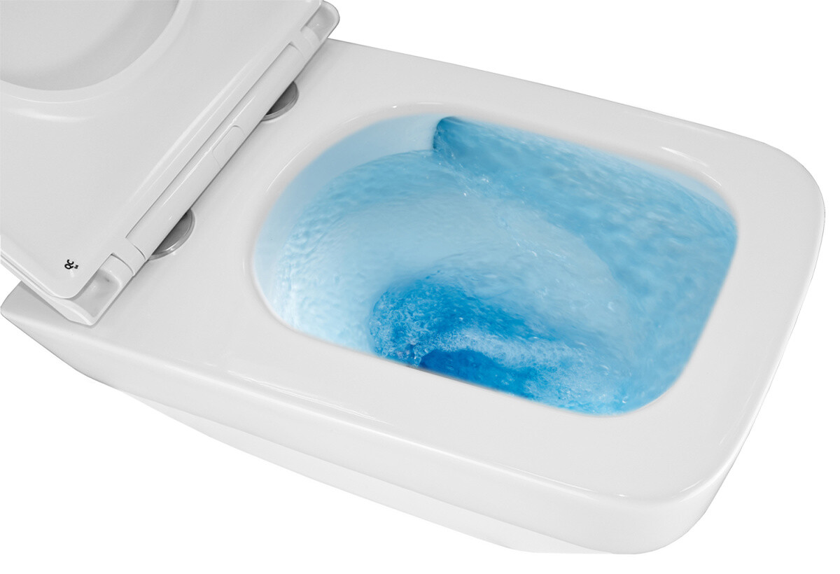 Унитаз подвесной Azario MONEO 355х515х365 безободковый, слив "Торнадо", в комплекте с быстросъемным сидением микролифт AZ-0062 UQ1