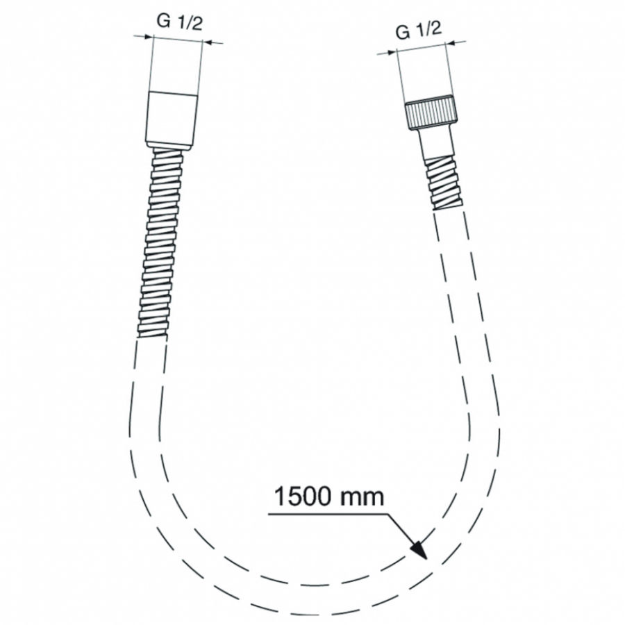 Ideal Standard душевой шланг 150 см BF150AA