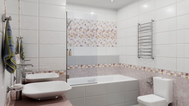 Уралкерамика Asti 25х50 см плитка настенная мозайка