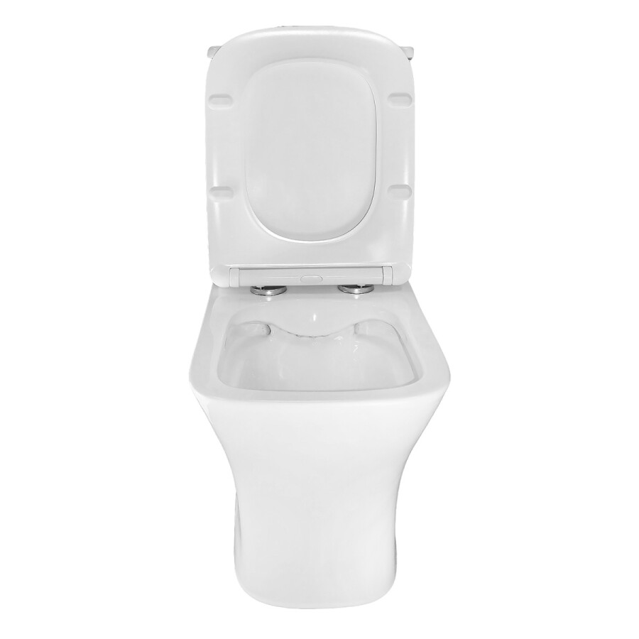 Унитаз-компакт Azario Kashmir 340х650х770 напольный, безободковый, в комплекте с быстросъемным сиденьем микролифт AZ-9143S