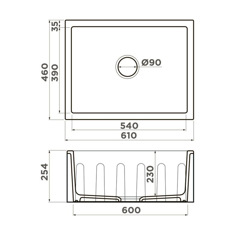 Omoikiri MIKURA 61 мойка кухонная белый 4997068